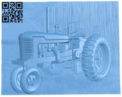 Picture of tractor and barn T0004154 download free stl files 3d model for CNC wood carving
