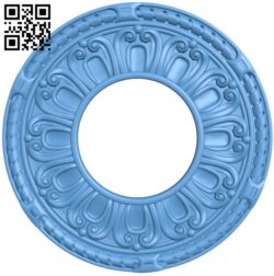 Round pattern T0004255 download free stl files 3d model for CNC wood carving