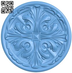 Round pattern T0004318 download free stl files 3d model for CNC wood carving