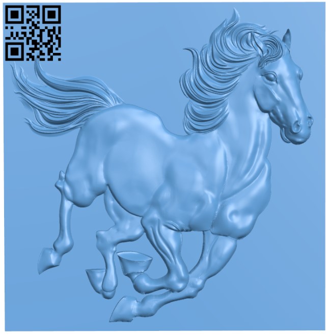 Running horse T0004411 download free stl files 3d model for CNC wood carving