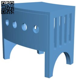 School desk and chair set for dolls H011854 file stl free download 3D Model for CNC and 3d printer