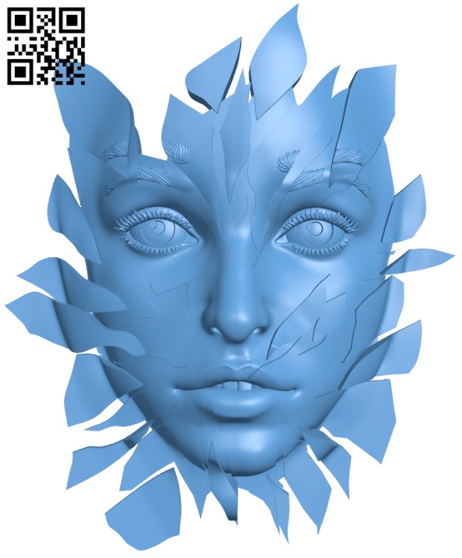 Split face T0004528 download free stl files 3d model for CNC wood carving