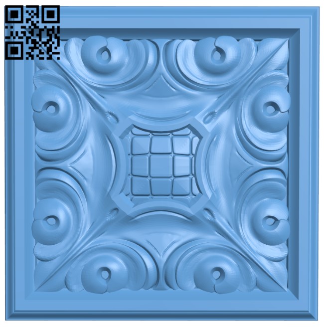 Square pattern T0004322 download free stl files 3d model for CNC wood carving
