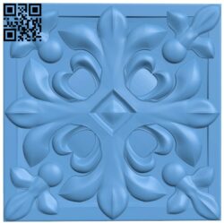 Square pattern T0004330 download free stl files 3d model for CNC wood carving