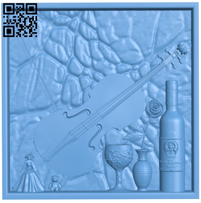 Still life painting T0004139 download free stl files 3d model for CNC wood carving