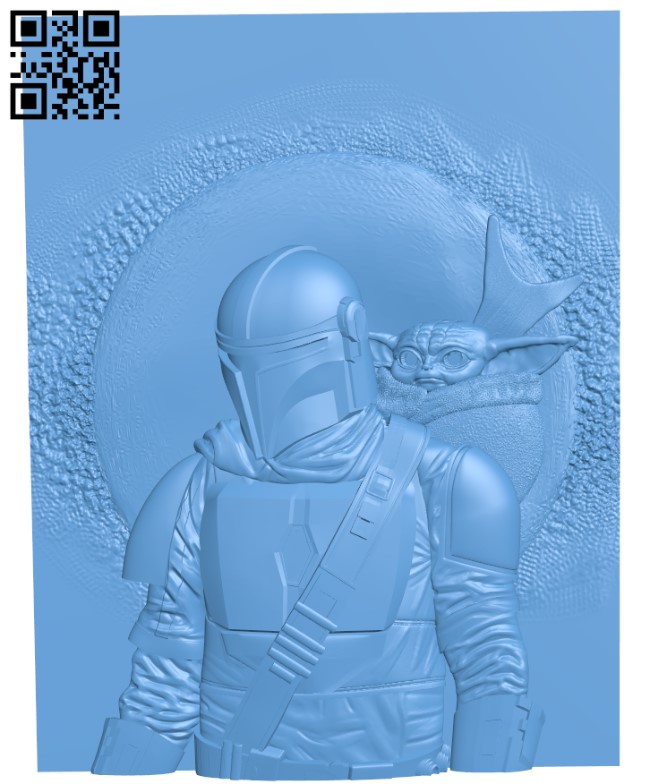 The Mandalorian T0004737 download free stl files 3d model for CNC wood carving