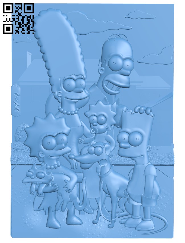 The Simpsons T0004618 download free stl files 3d model for CNC wood carving