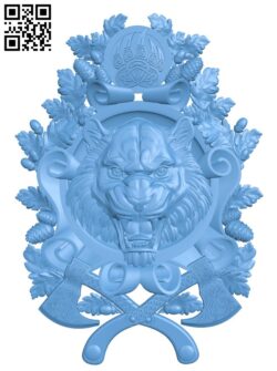 Tiger head pattern T0004293 download free stl files 3d model for CNC wood carving