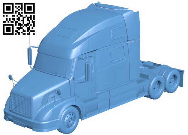 Tractor truck H011859 file stl free download 3D Model for CNC and 3d printer