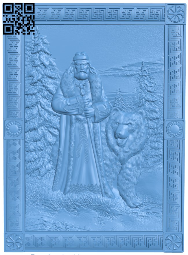 Veles - Slavic god of three worlds T0004580 download free stl files 3d model for CNC wood carving