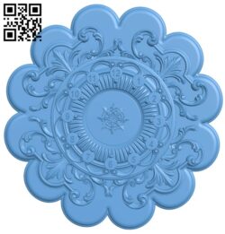 Wall clock pattern T0004374 download free stl files 3d model for CNC wood carving