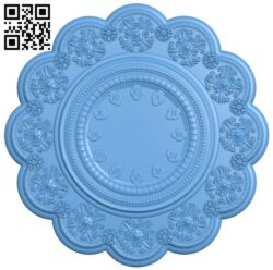 Wall clock pattern T0004379 download free stl files 3d model for CNC wood carving