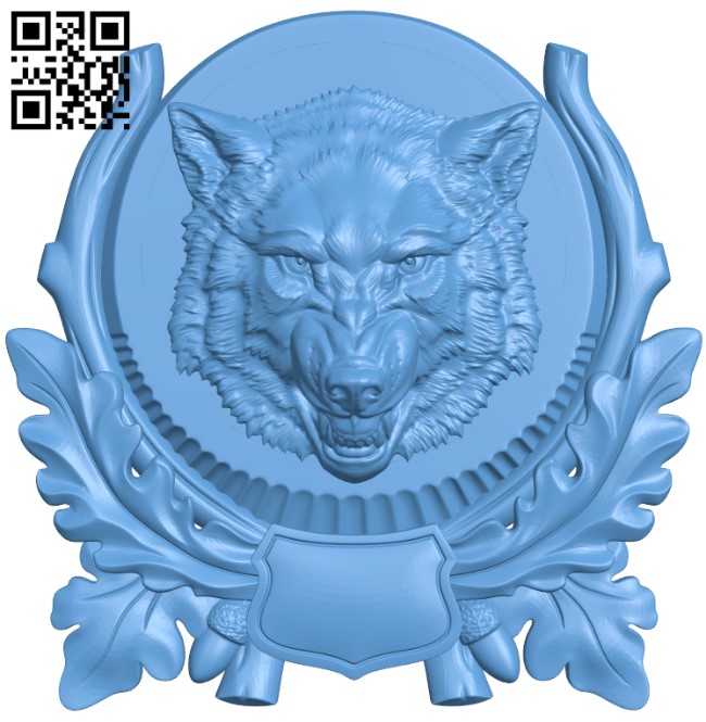 Wolf pattern T0004339 download free stl files 3d model for CNC wood carving