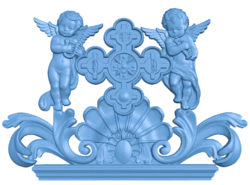 Angel pattern T0004941 download free stl files 3d model for CNC wood carving