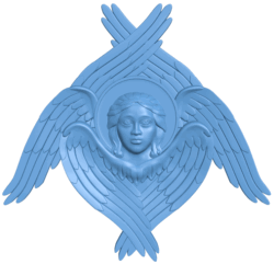 Angel pattern T0004982 download free stl files 3d model for CNC wood carving
