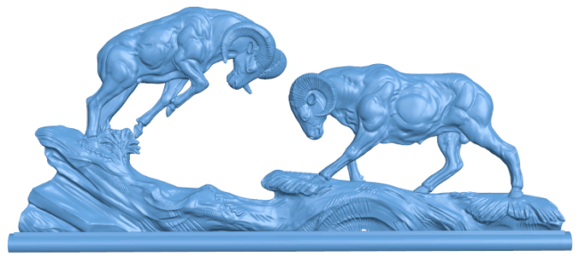 Argali sheep T0004984 download free stl files 3d model for CNC wood carving