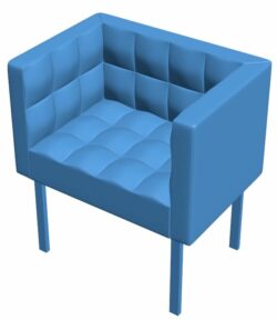 Armchair B009641 file obj free download 3D Model for CNC and 3d printer