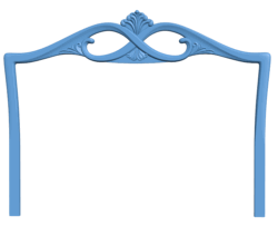 Bed frame pattern T0005104 download free stl files 3d model for CNC wood carving