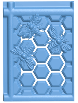Bees T0005301 download free stl files 3d model for CNC wood carving