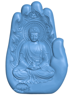 Buddha hand T0005061 download free stl files 3d model for CNC wood carving