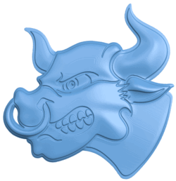 Bull T0004988 download free stl files 3d model for CNC wood carving