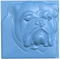 Bulldog T0004989 download free stl files 3d model for CNC wood carving