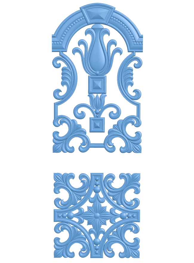 Door frame pattern T0005068 download free stl files 3d model for CNC wood carving