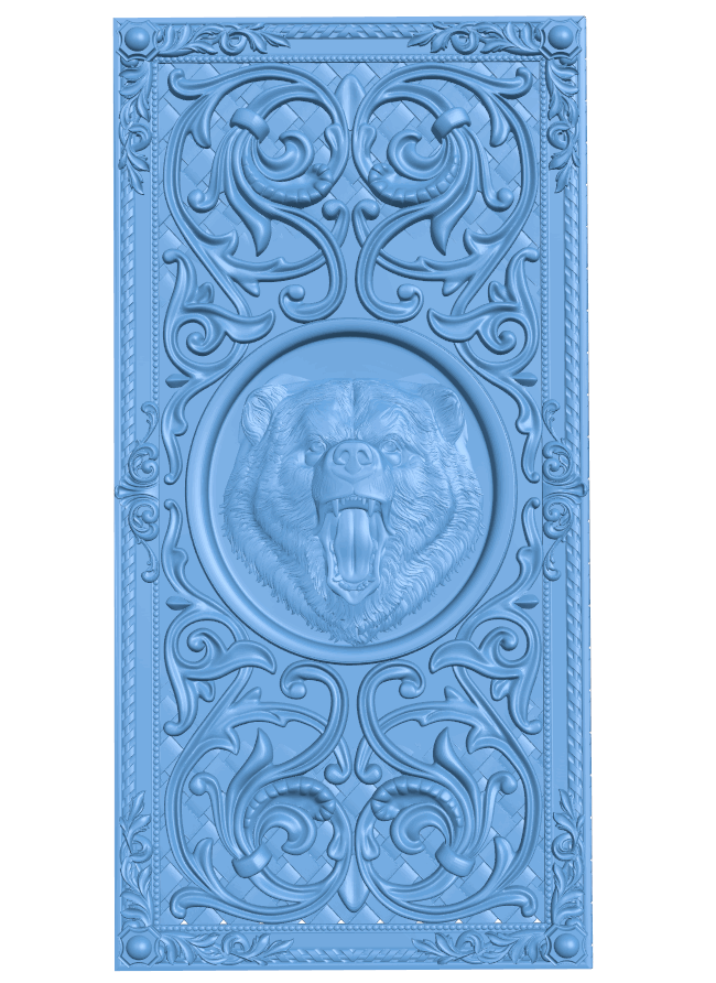 Door frame pattern T0005225 download free stl files 3d model for CNC wood carving