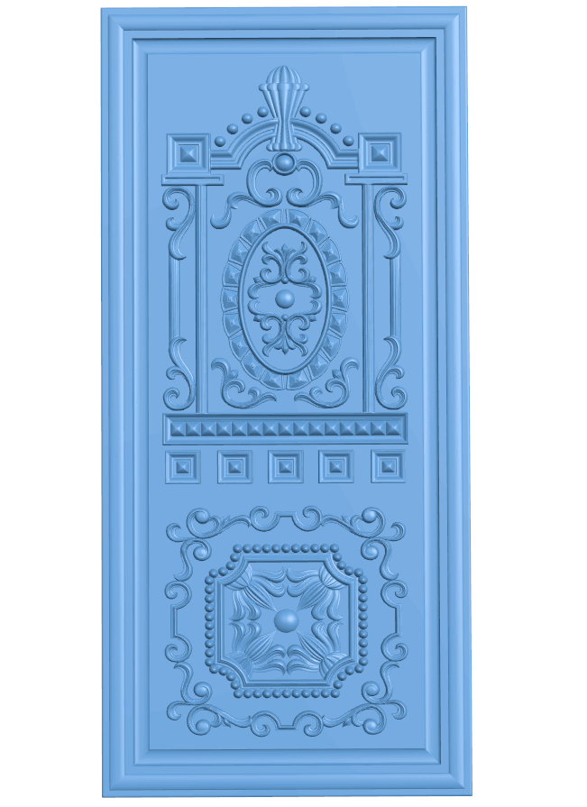 Door frame pattern T0005227 download free stl files 3d model for CNC wood carving