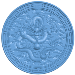 Dragon painting T0005144 download free stl files 3d model for CNC wood carving