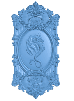 Dragon pattern T0004867 download free stl files 3d model for CNC wood carving