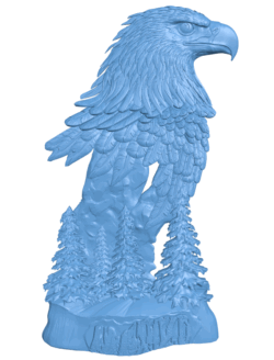 Eagle head T0005145 download free stl files 3d model for CNC wood carving