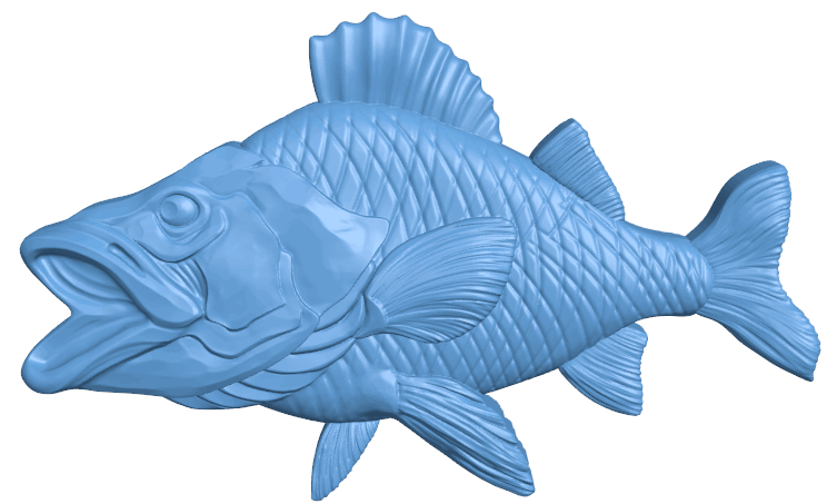 Fish T0004786 download free stl files 3d model for CNC wood carving