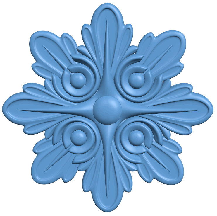 Flower pattern T0004743 download free stl files 3d model for CNC wood carving