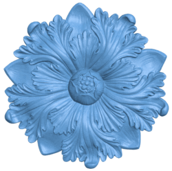 Flower pattern T0004787 download free stl files 3d model for CNC wood carving