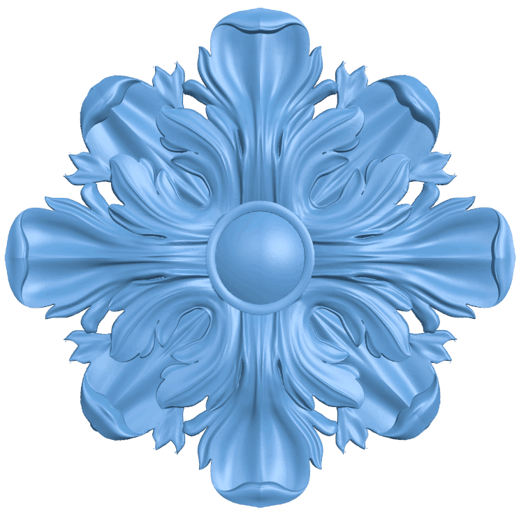 Flower pattern T0004869 download free stl files 3d model for CNC wood carving