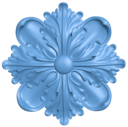 Flower pattern T0004874 download free stl files 3d model for CNC wood carving