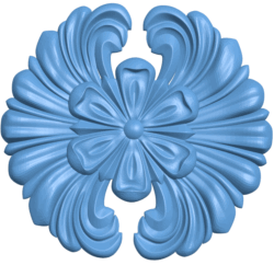 Flower pattern T0004950 download free stl files 3d model for CNC wood carving