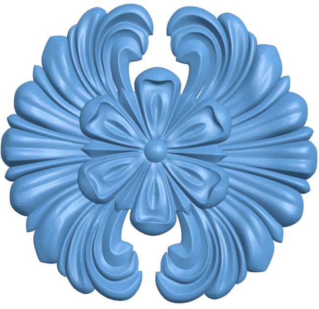 Flower pattern T0004950 download free stl files 3d model for CNC wood carving