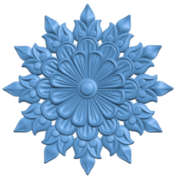 Flower pattern T0004952 download free stl files 3d model for CNC wood carving