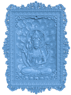 Guanyin T0005113 download free stl files 3d model for CNC wood carving