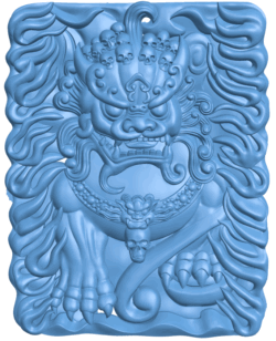 Guardian lion T0005091 download free stl files 3d model for CNC wood carving