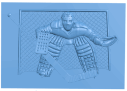 Hockey player T0004877 download free stl files 3d model for CNC wood carving