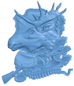 Hunting painting T0004790 download free stl files 3d model for CNC wood carving