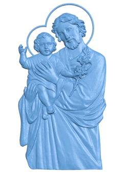 Icon of Jesus with baby T0005274 download free stl files 3d model for CNC wood carving