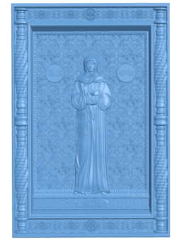 Icon of St. Matryona T0004959 download free stl files 3d model for CNC wood carving