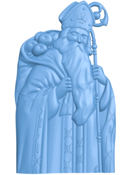 Icon of a saint with apples T0005271 download free stl files 3d model for CNC wood carving