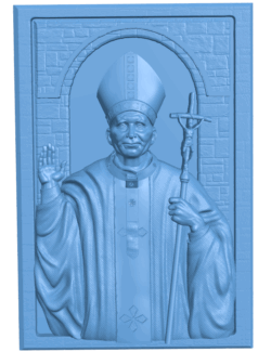 Icon of the supreme pope T0005278 download free stl files 3d model for CNC wood carving