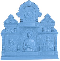 Icons of the saints T0004967 download free stl files 3d model for CNC wood carving