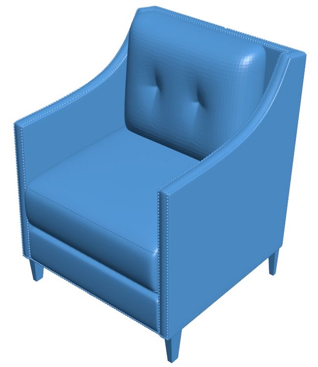 Indoor armchair B00963 file stl free download 3D Model for CNC and 3d printer